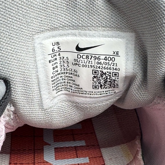 Women’s Nike Zoom Pegasus 38 Blue Tint Regal Pink Size 6.5 Athletic Shoes - Picture 5 of 11